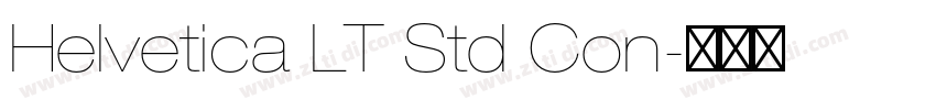 Helvetica LT Std Con字体转换